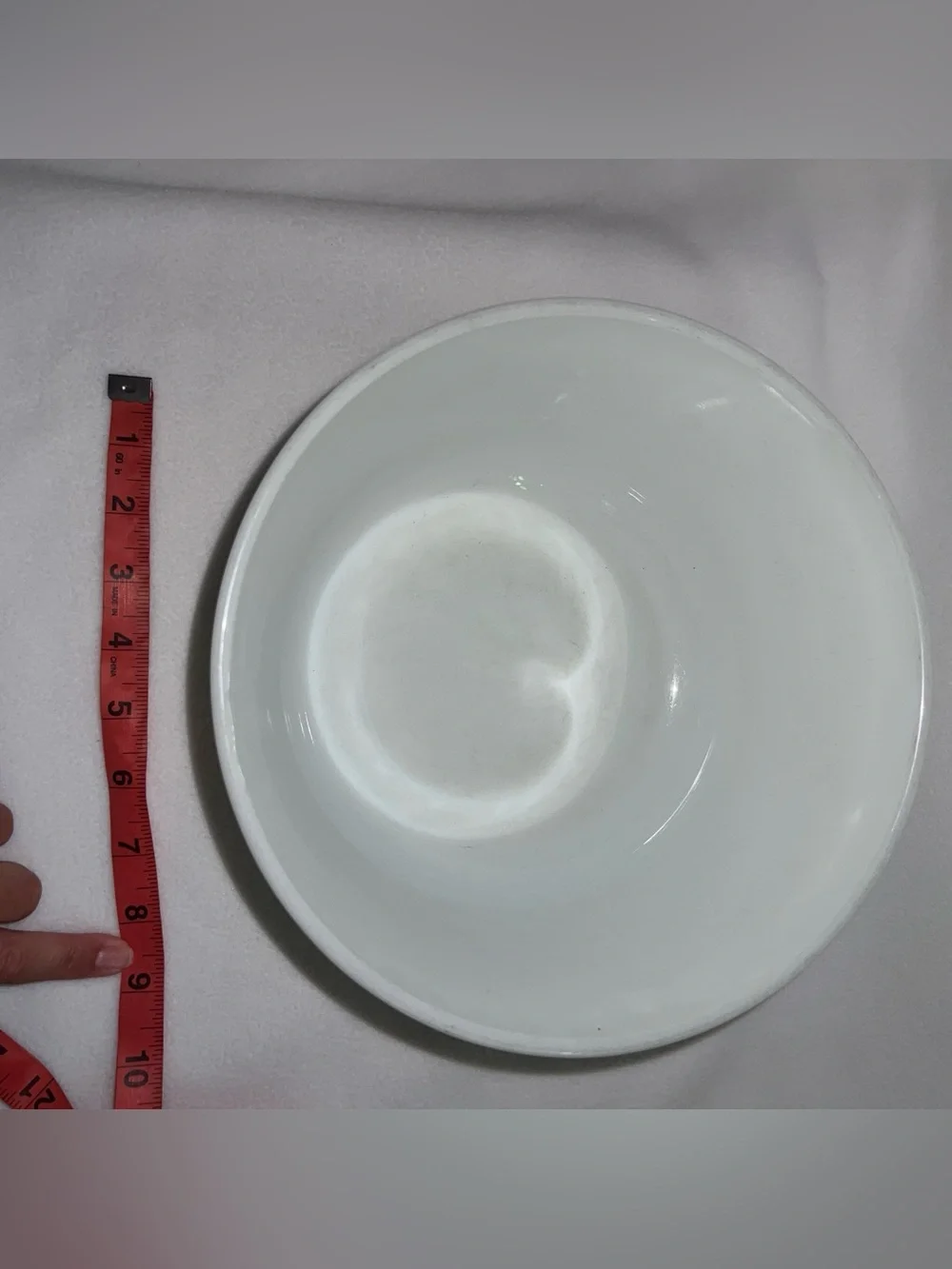 Vintage PYREX Milk Glass Ribbed Mixing Bowl #23 8.5